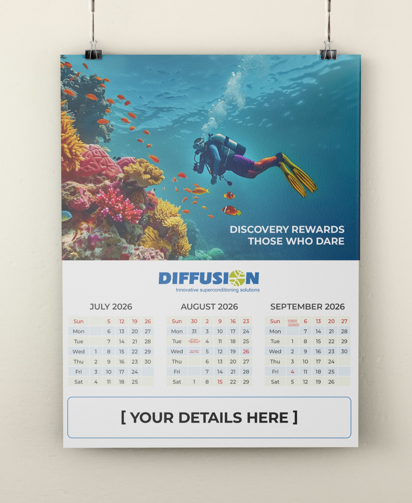 Motivational Adventure Themed- Wall Calender - Image 4